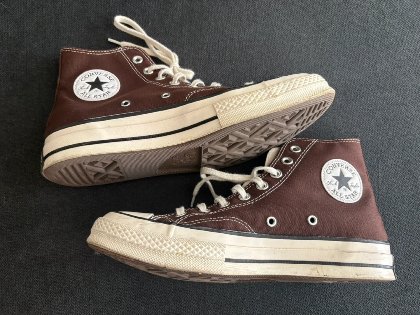 Brown Converse high-top Chucks W10/M8
