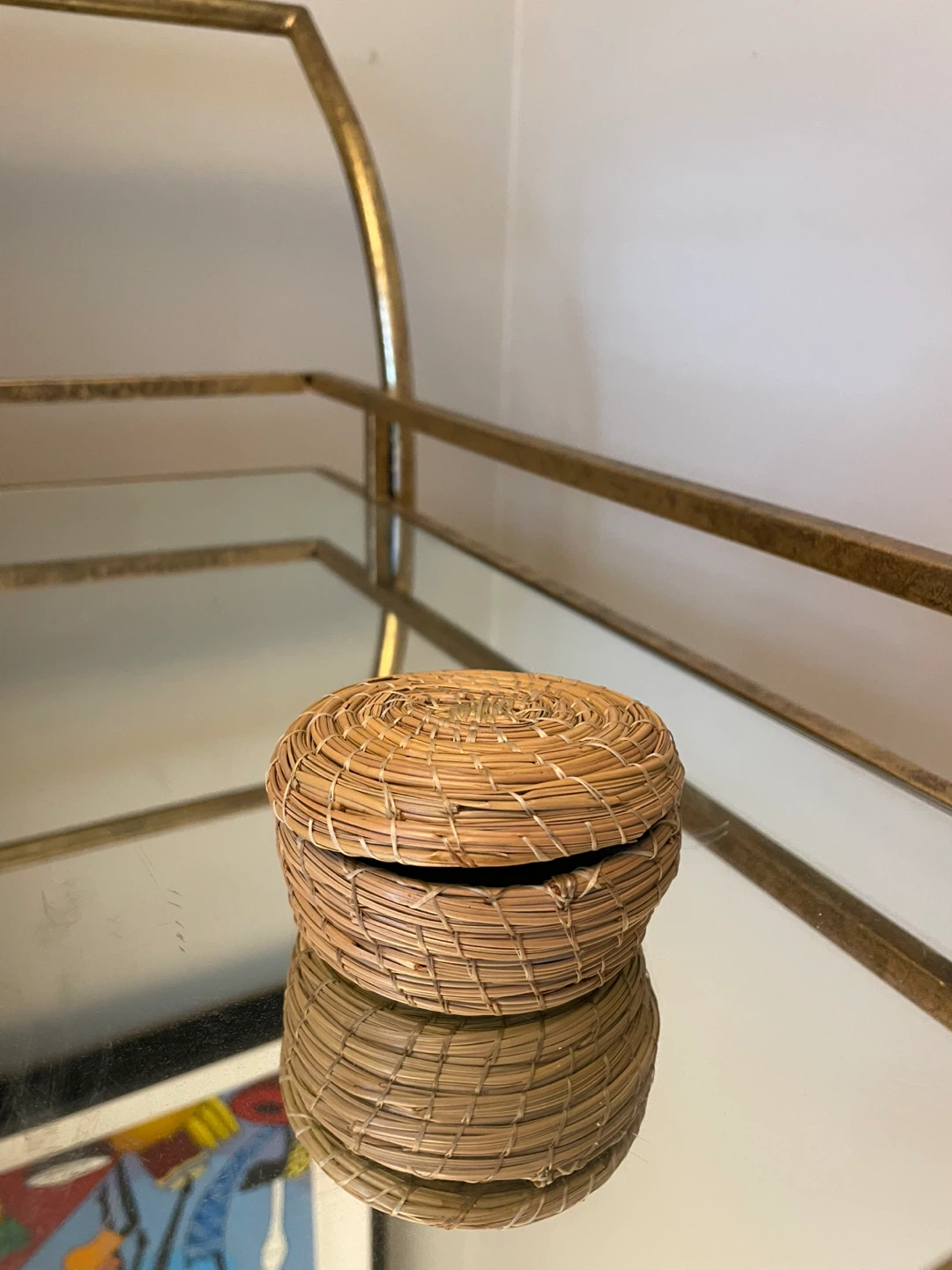 Handmade Indigenous Pine Needle Basket - photo 3