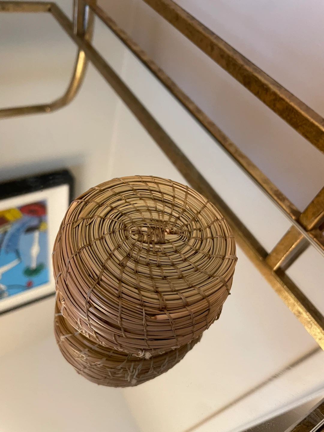 Handmade Indigenous Pine Needle Basket - photo 4