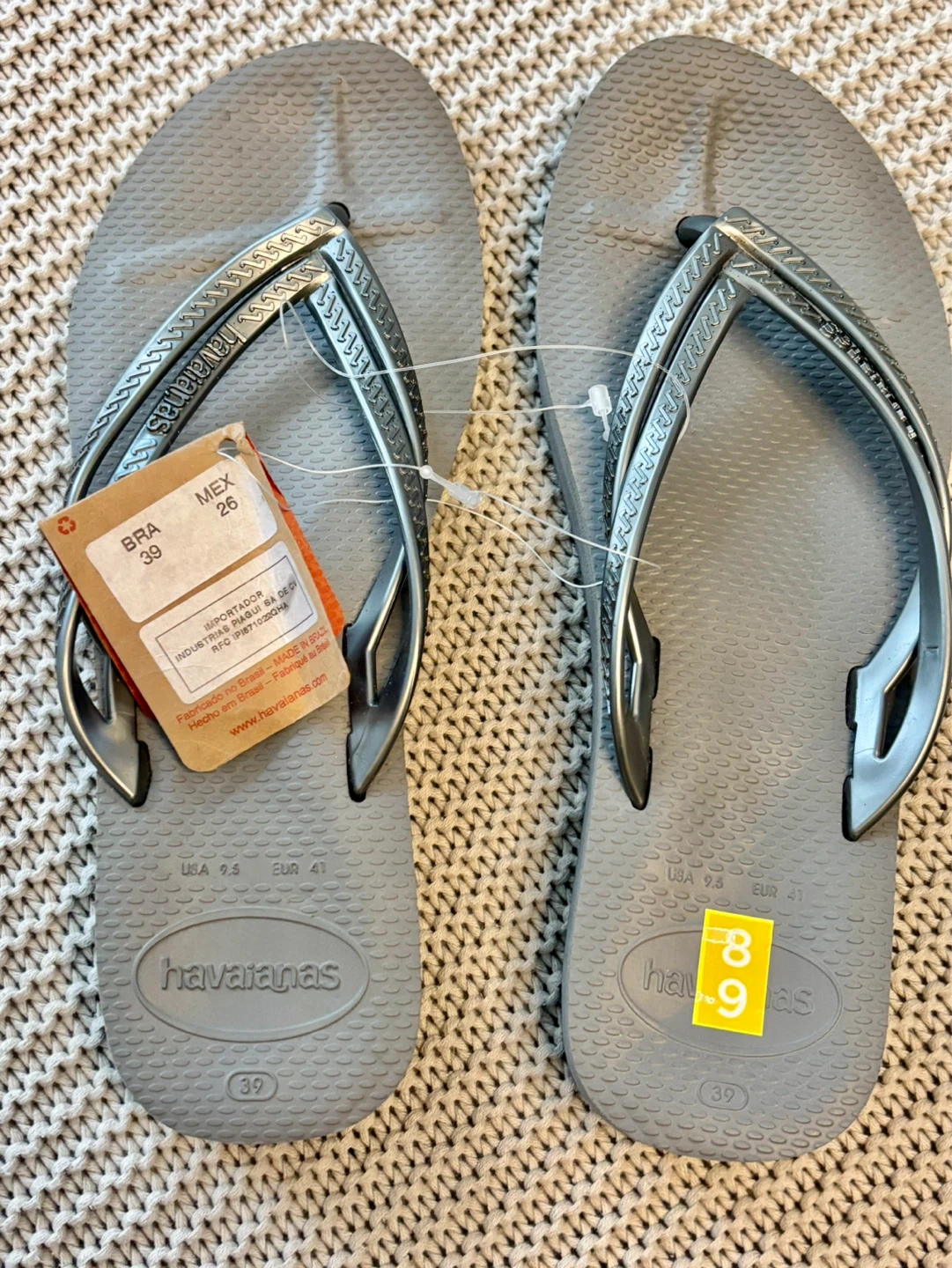 Havaianas Flip Flops Gray Size 39 - photo 2