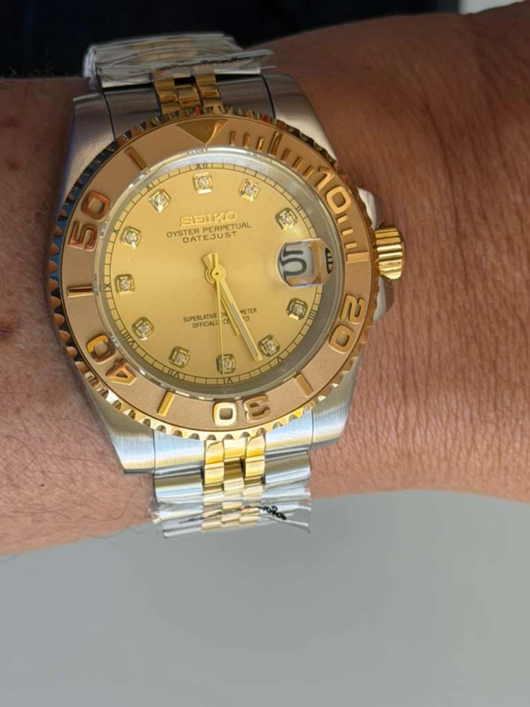 Seiko MOD Automatic Gold Two-Tone Watch - photo 2