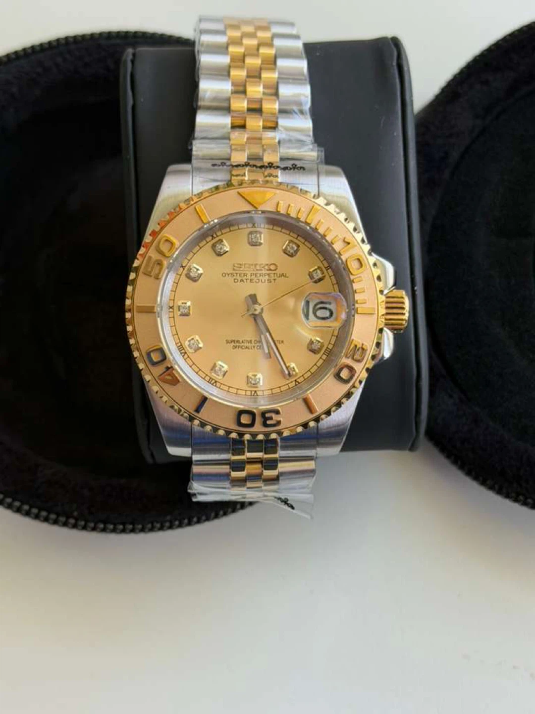 Seiko MOD Automatic Gold Two-Tone Watch - photo 3