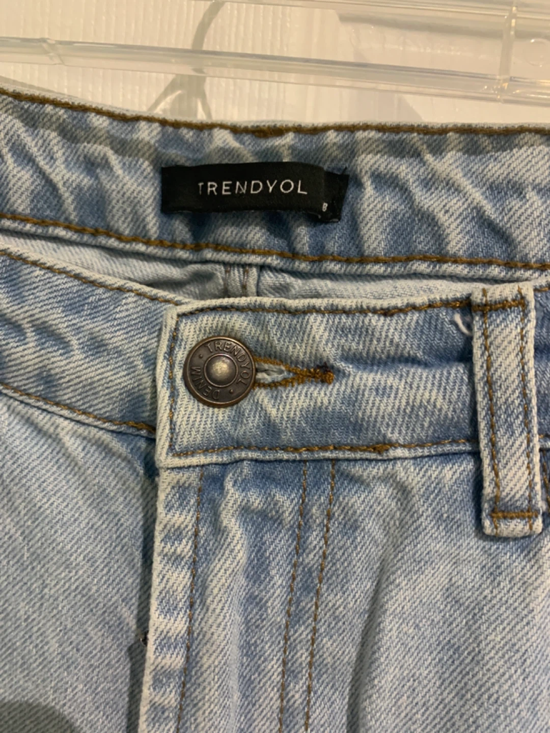 TRENDYOL Light Wash Denim Jeans - photo 2