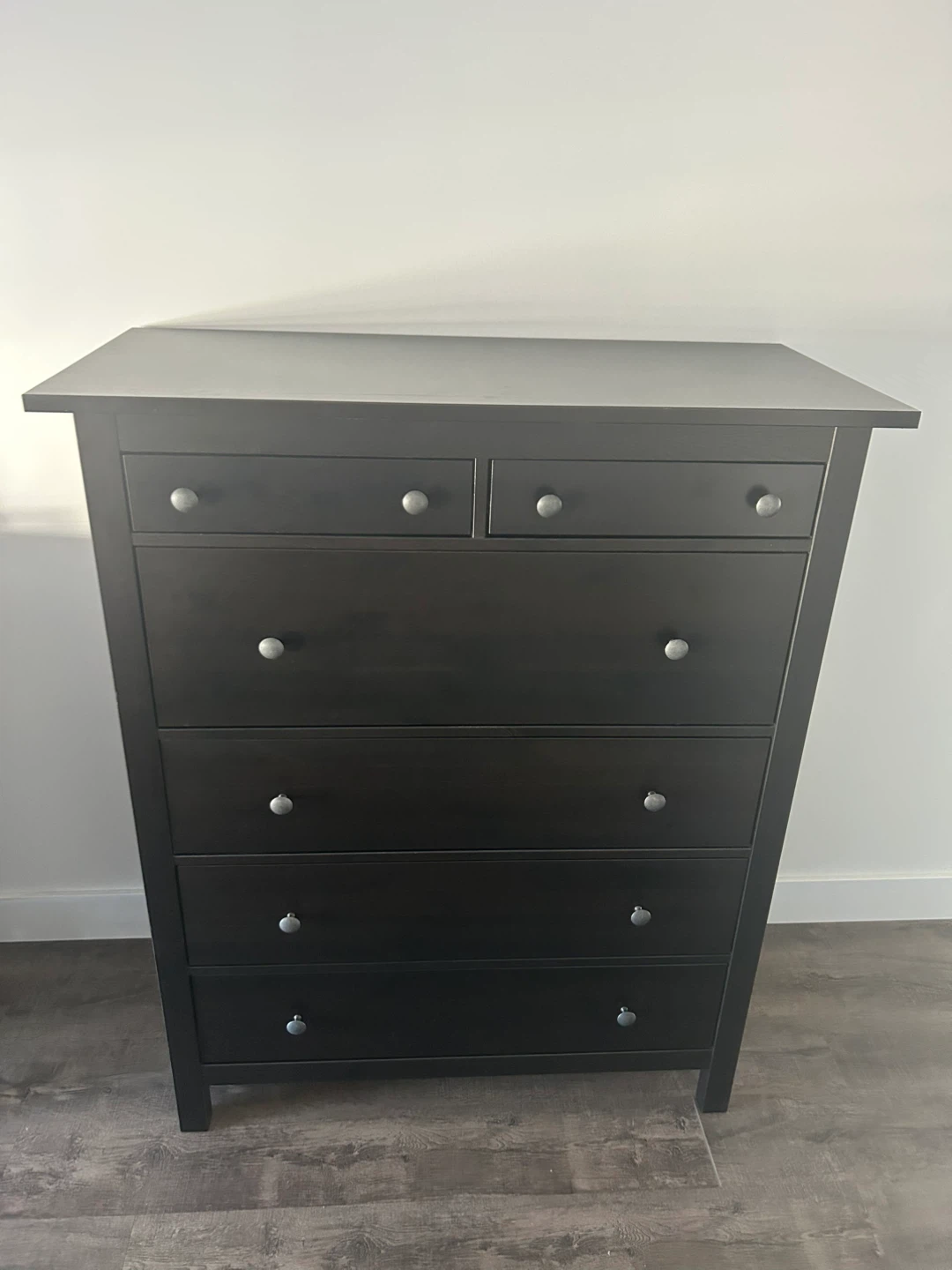 IKEA HEMNES Tall dresser black brown 6 drawers
