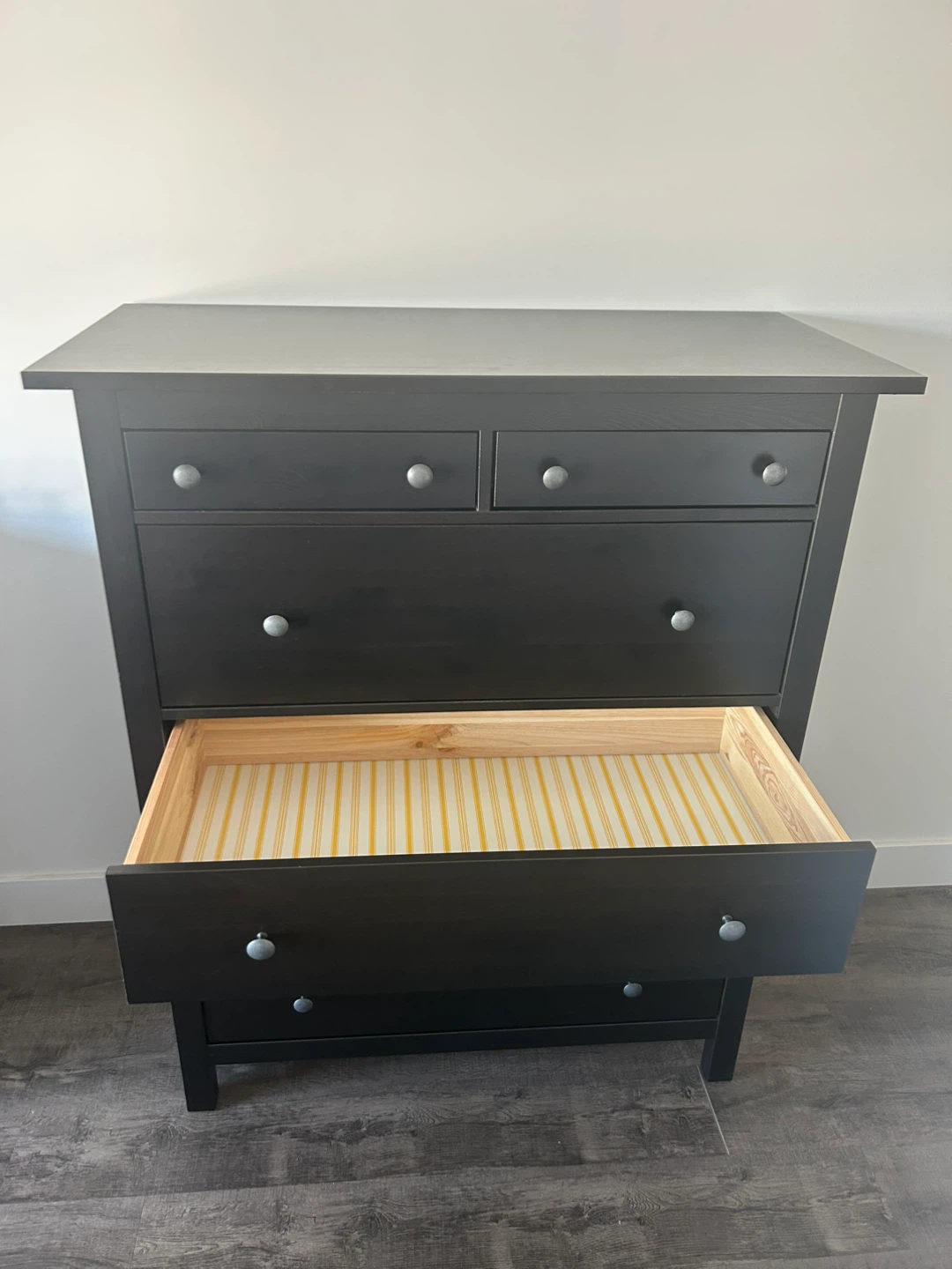 IKEA HEMNES Tall dresser black brown 6 drawers - photo 4
