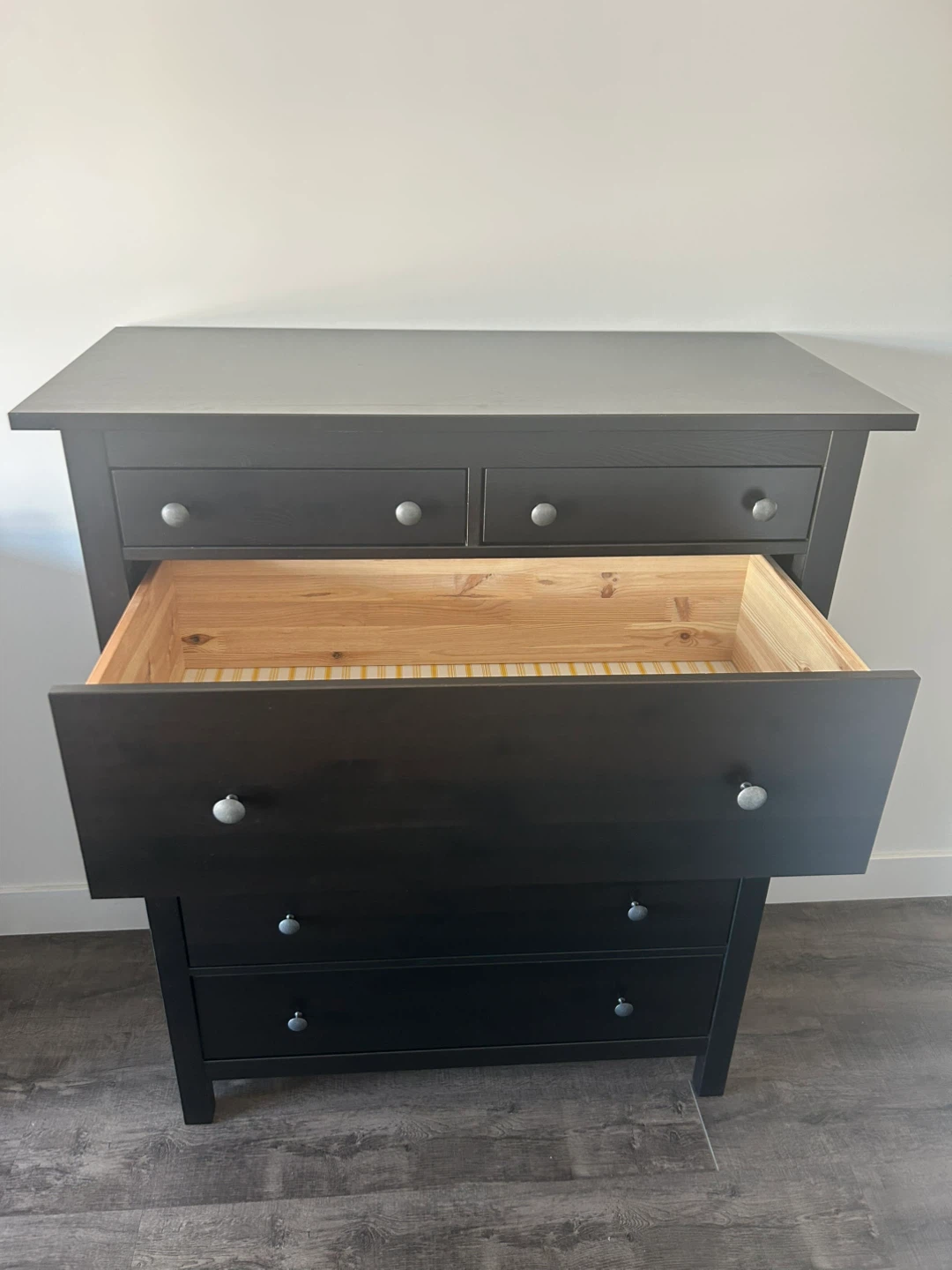 IKEA HEMNES Tall dresser black brown 6 drawers - photo 3