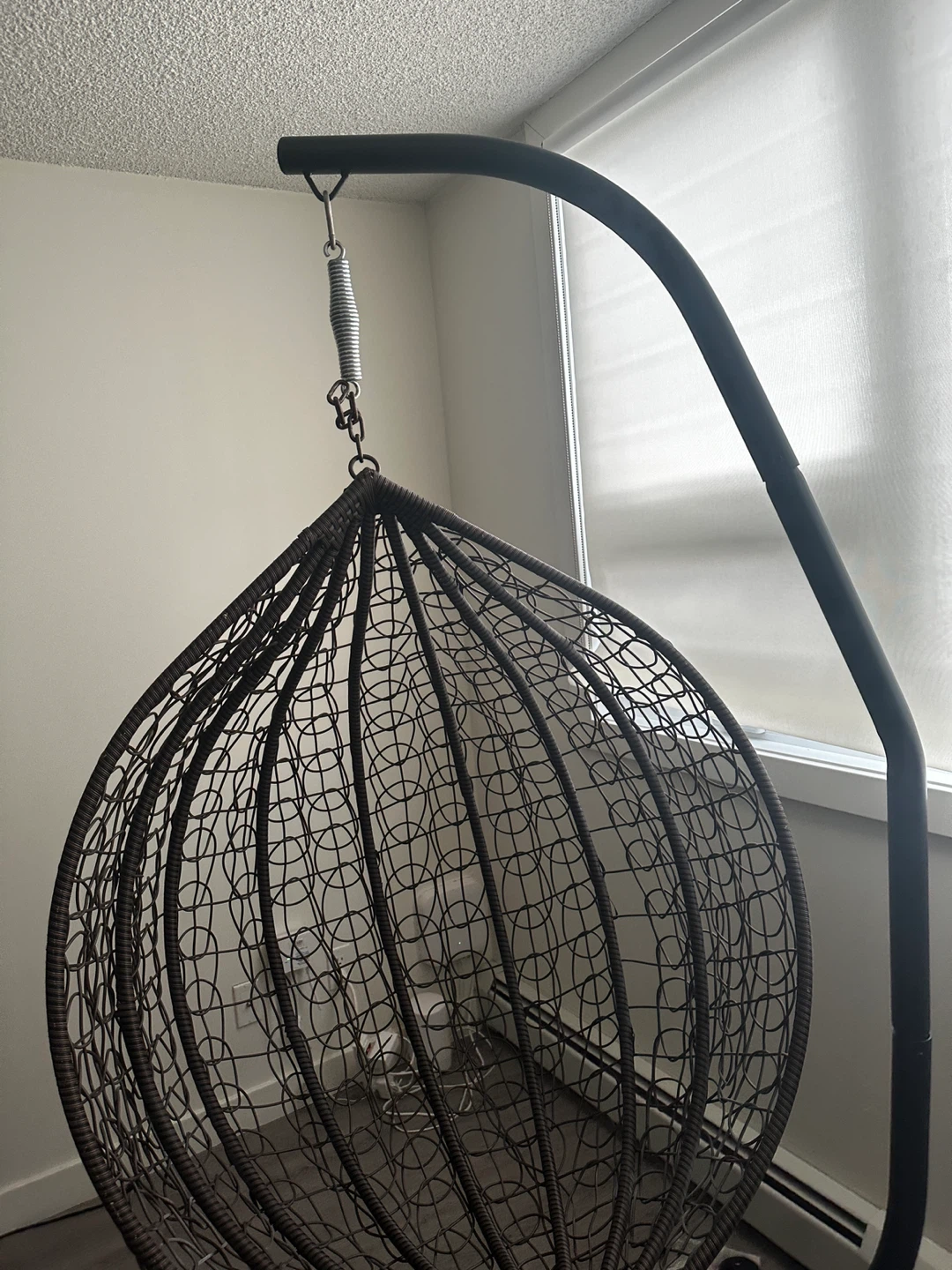 Egg swing chair with stand - photo 3