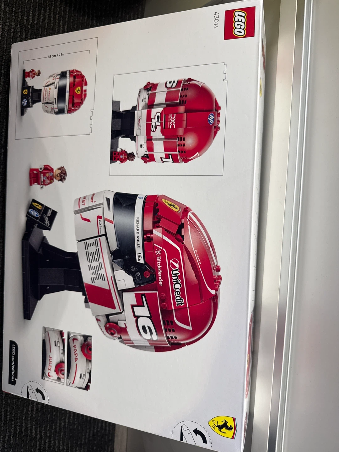 LEGO Technic Scuderia Ferrari HP Charles Leclerc Helmet 42119 - photo 2