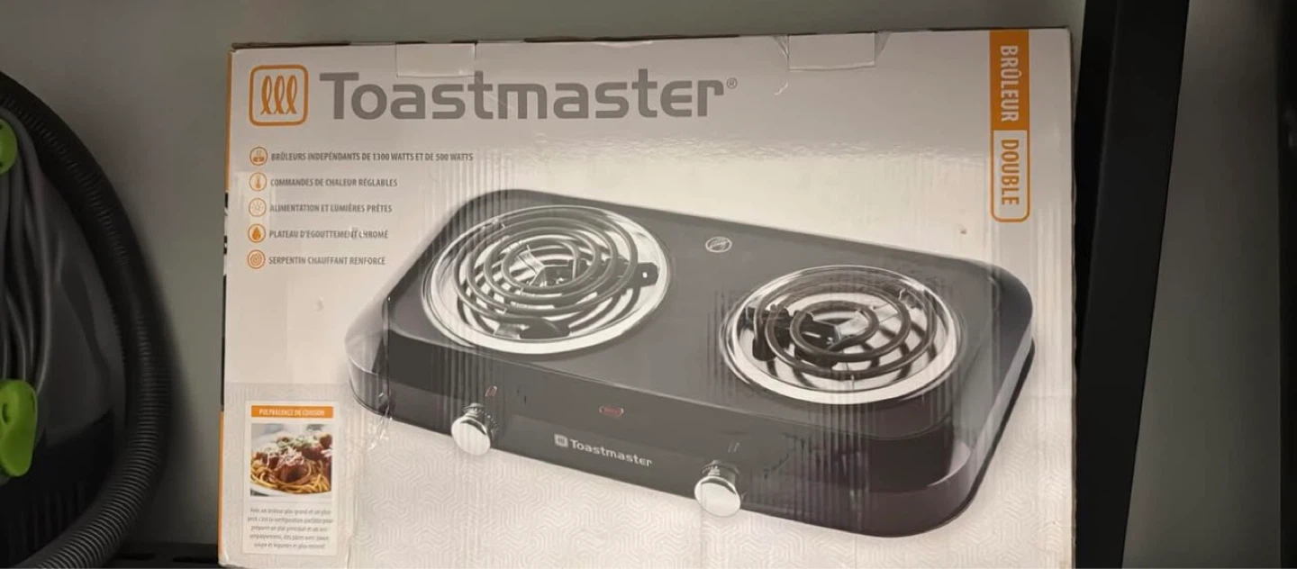 Toastmaster Double Burner Portable Electric Stove