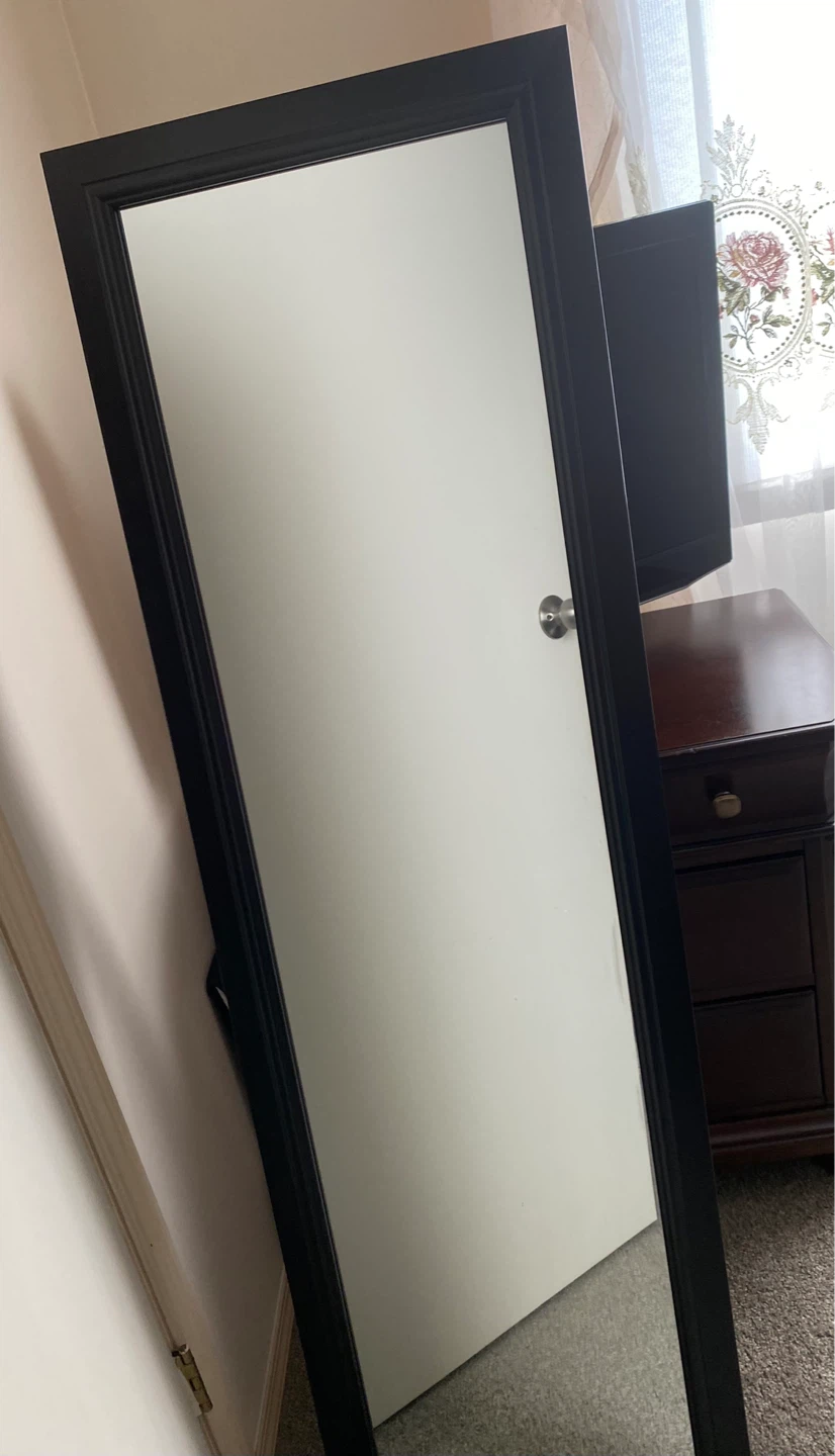 Brown Framed Full Length Mirror