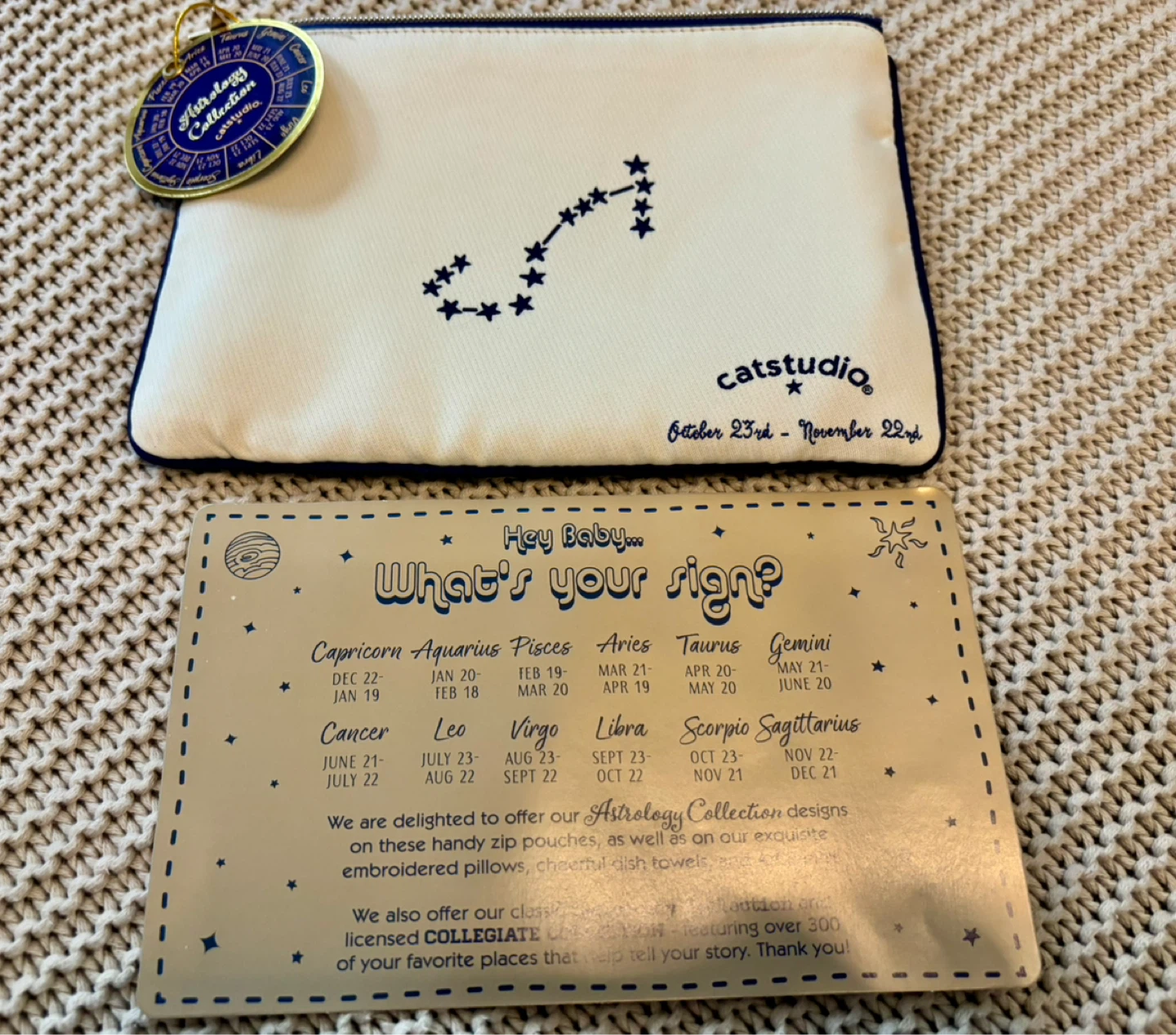 Catstudio Scorpio Astrology Collection Zippered Pouch - photo 3