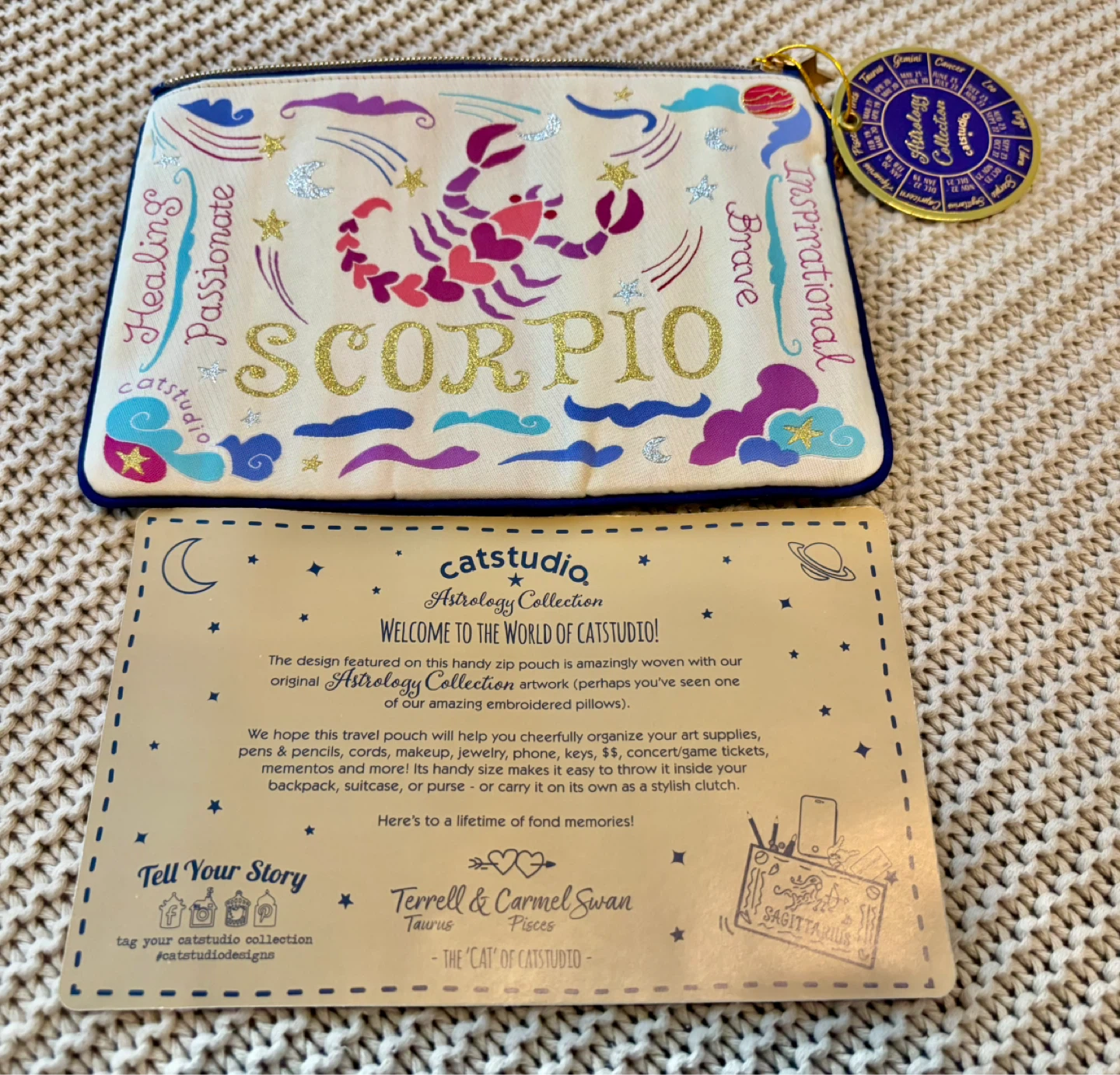 Catstudio Scorpio Astrology Collection Zippered Pouch - photo 4