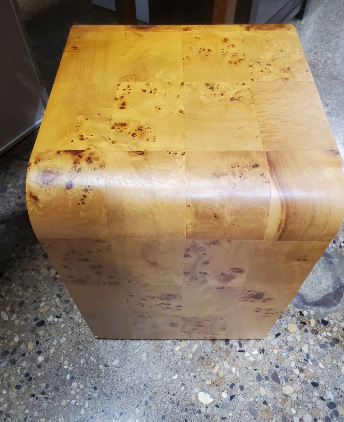New Natural Burl Wood End Table - photo 3