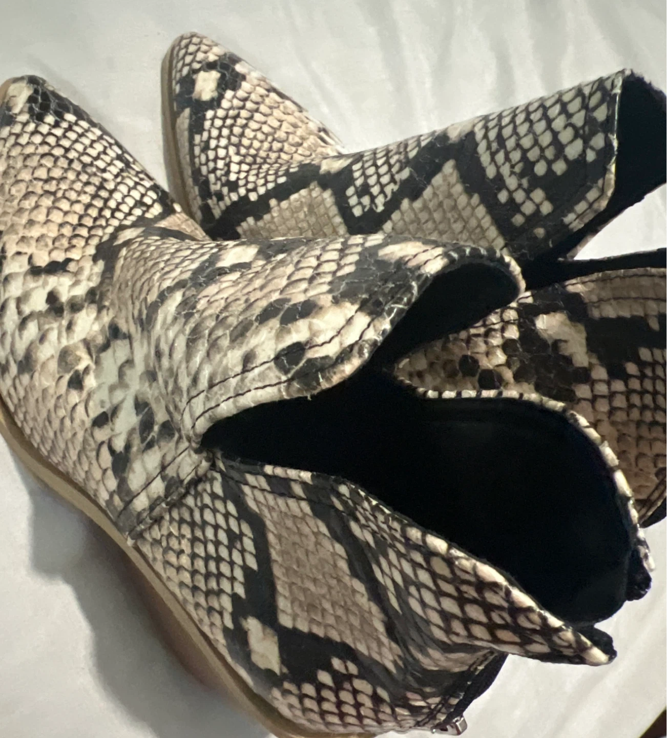 Snake Print Ankle Boots size 37