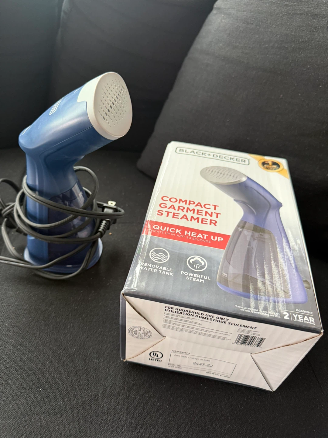BLACK+DECKER Compact Garment Steamer
