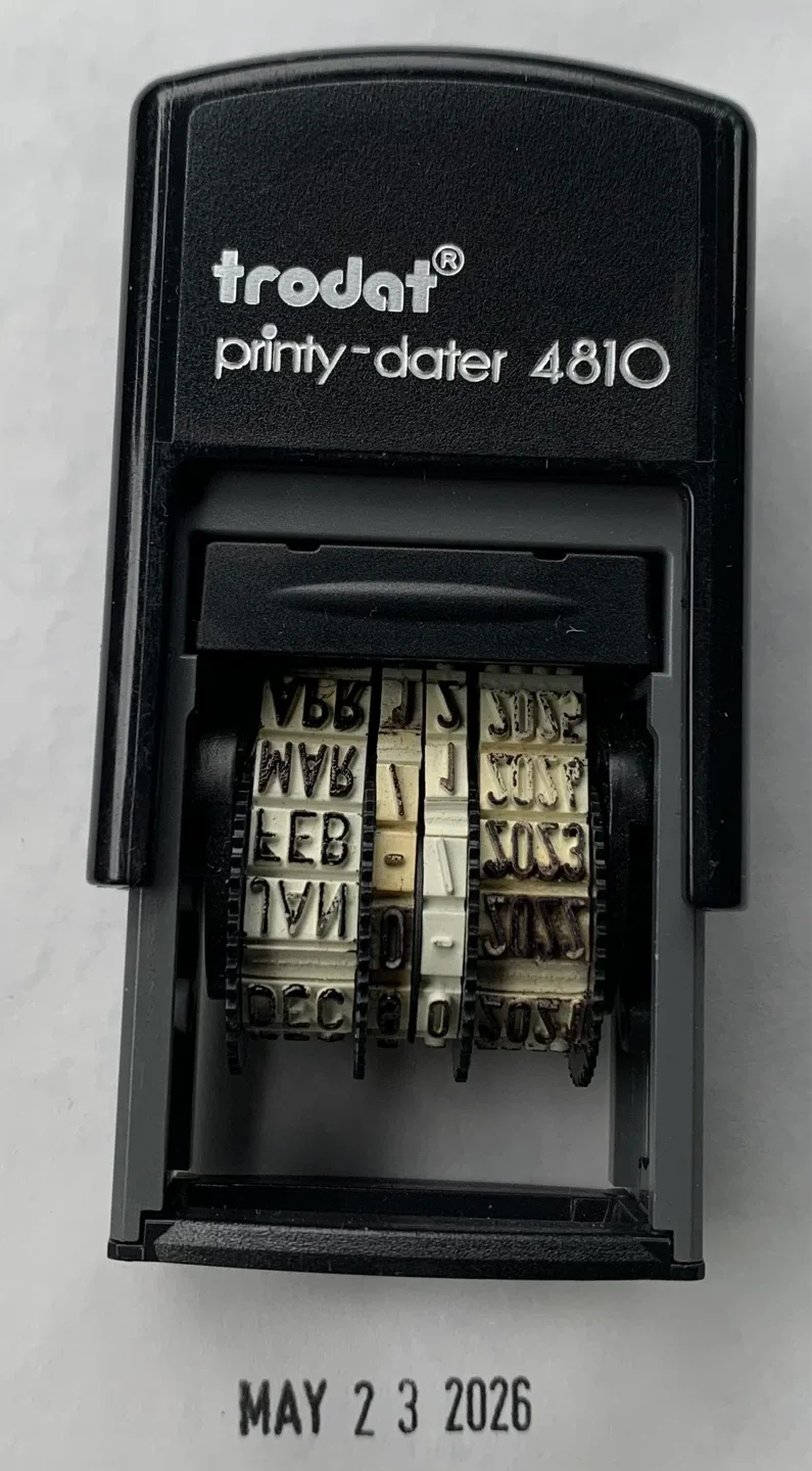 TRODAT PRINTY-DATER 4810 DATE STAMP
