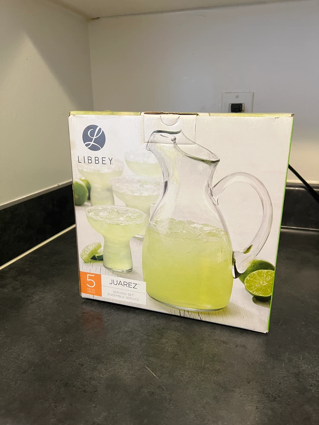 Libbey Juarez 5-Piece Glass Pitcher and Margarita Glass Set - photo 2