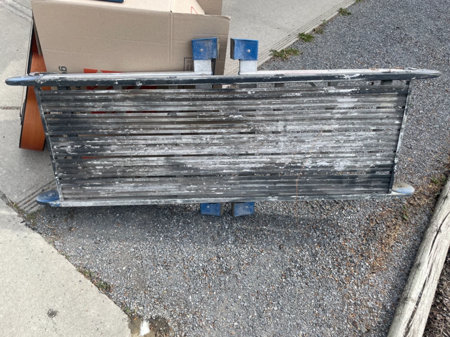 Aluminum Folding platform ladder - photo 2
