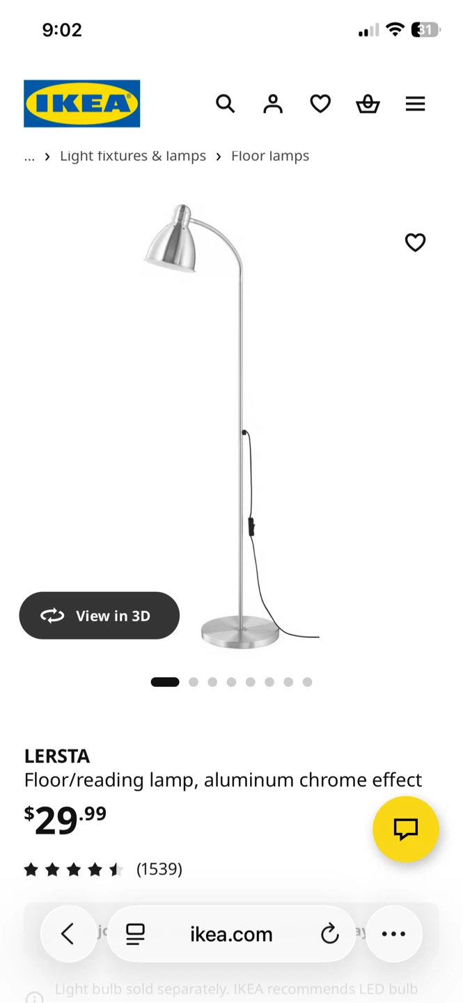 IKEA Floor LERSTA Floor Lamp - photo 3