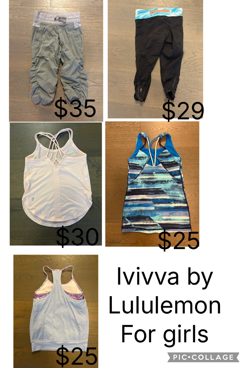 Ivivva by Lululemon for girls sz 7 clothes all new