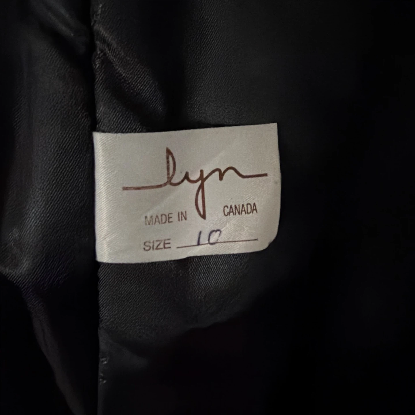 Lyn Black Leather Coat Size 10 - photo 2