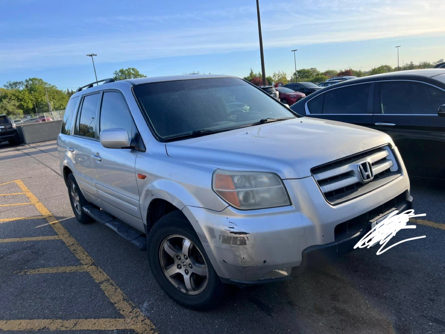 Silver Honda Pilot SUV 2007 - photo 2