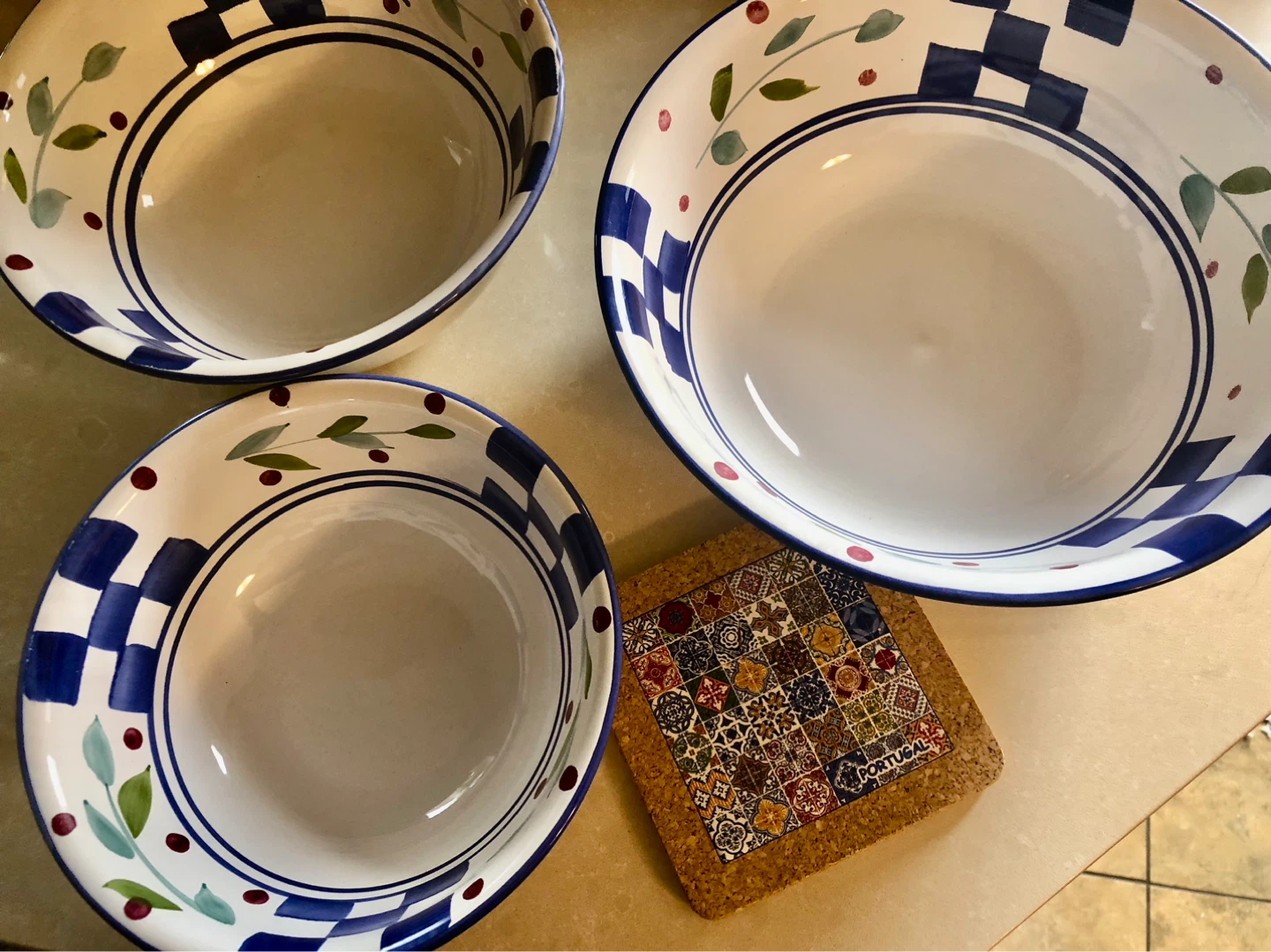 Certified International is Ceramic Bowls Set of 3 - Portugal