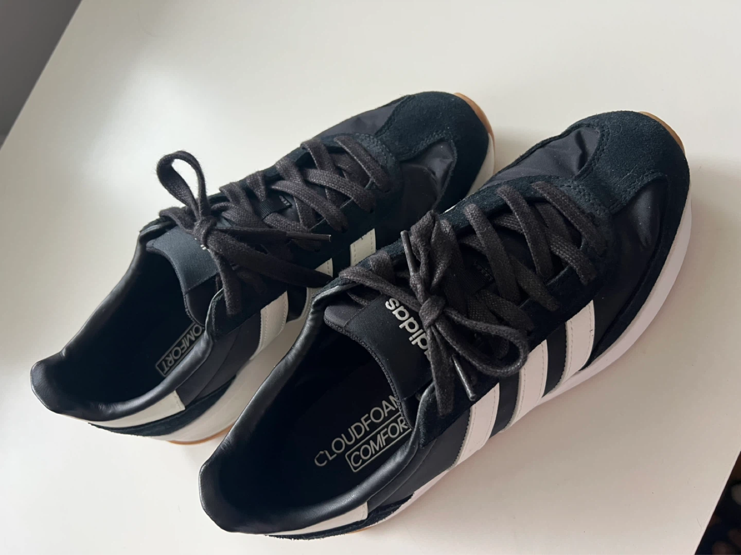 Adidas Cloudfoam Comfort Sneakers Black White - photo 3