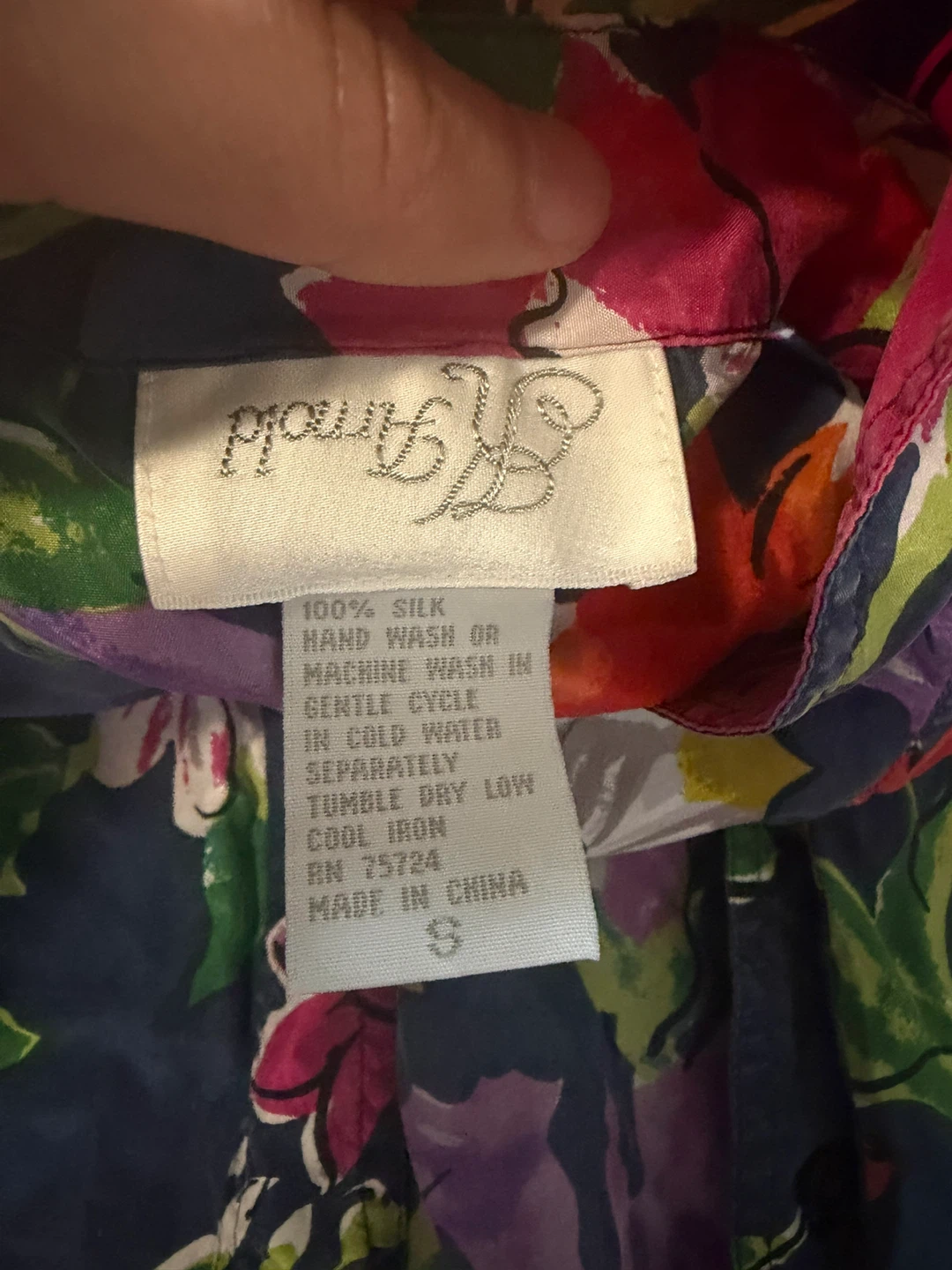 Arnold B. Floral Silk Short Sleeve Shirt - photo 3