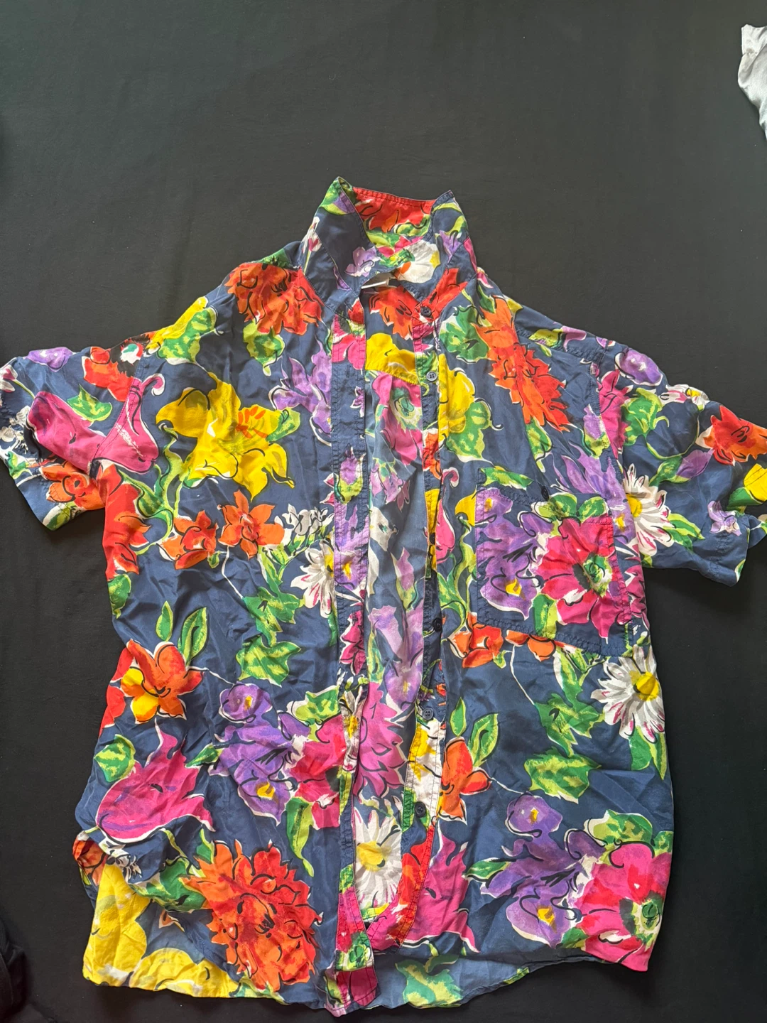 Arnold B. Floral Silk Short Sleeve Shirt