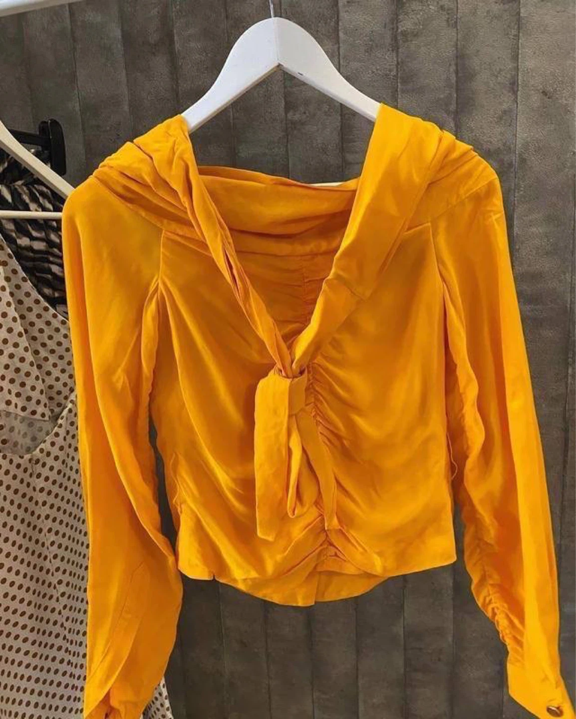 ZARA Limited Collection Bright Orange Blouse – Size XS - photo 5
