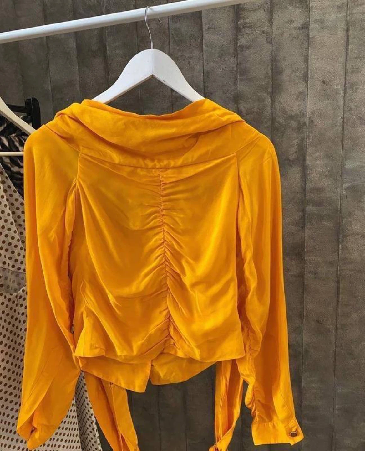 ZARA Limited Collection Bright Orange Blouse – Size XS - photo 4