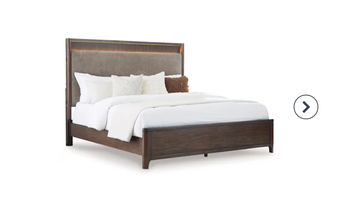 Modern Bed Frame with Built-in Lights- Queen Size - photo 2