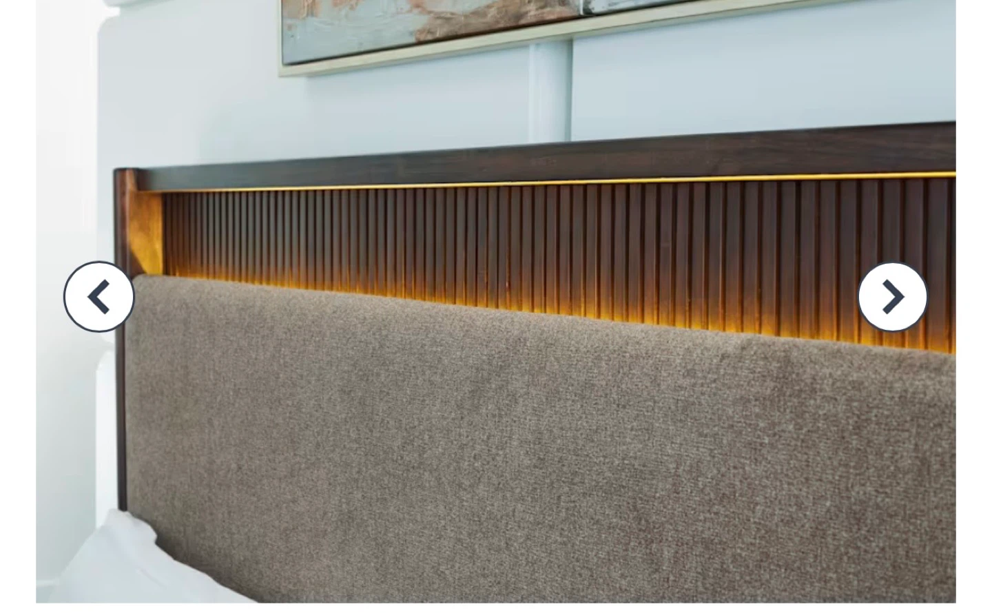 Modern Bed Frame with Built-in Lights- Queen Size - photo 5