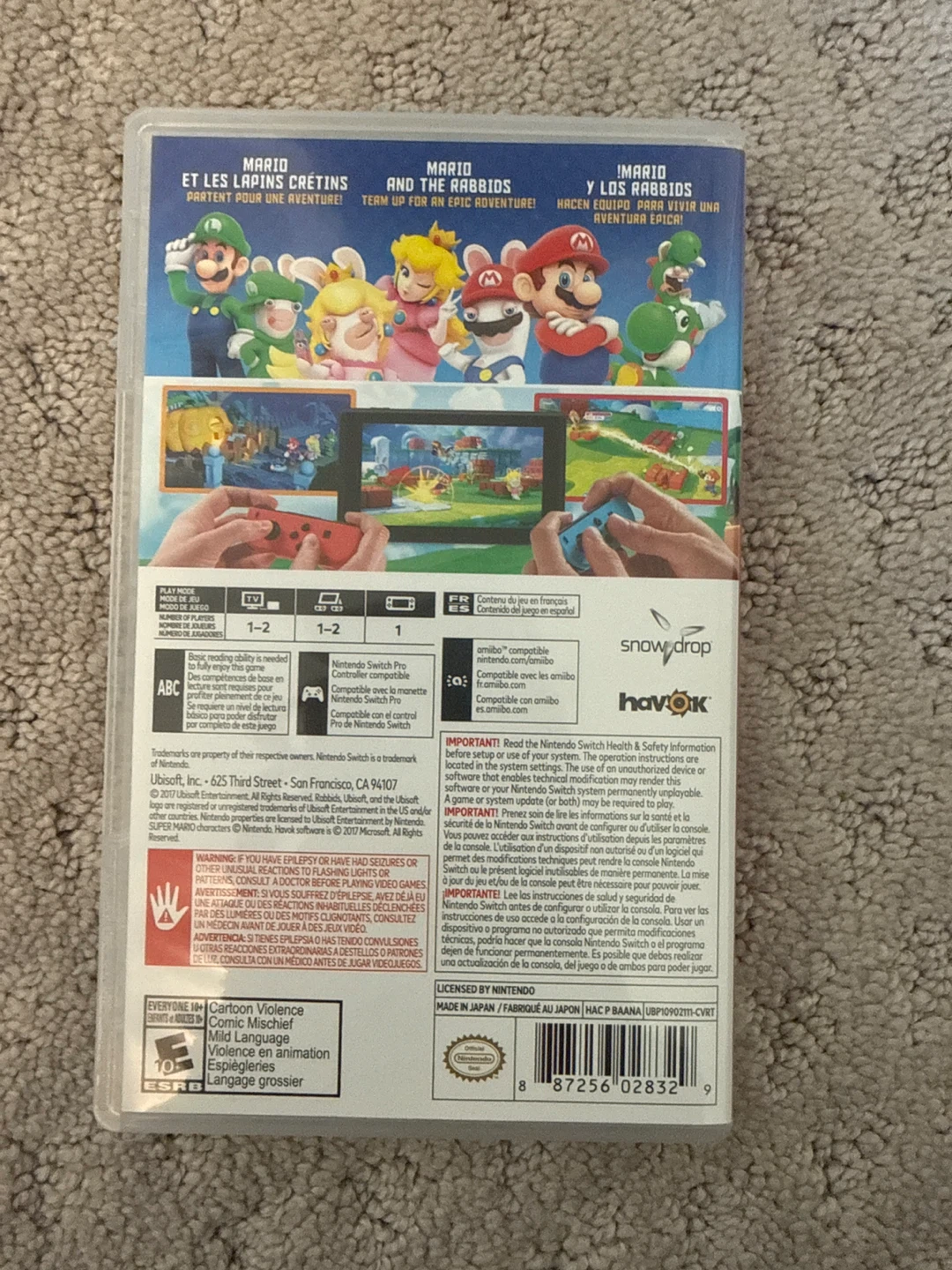Mario + Rabbids Kingdom Battle Nintendo Switch Game - photo 2
