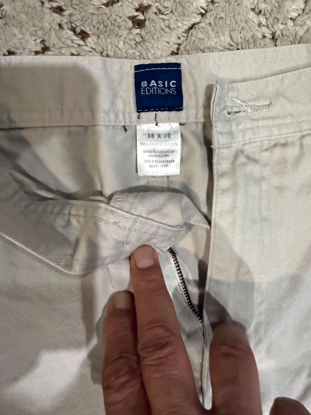Basic Editions Cargo Pants Beige 38x30 - photo 2