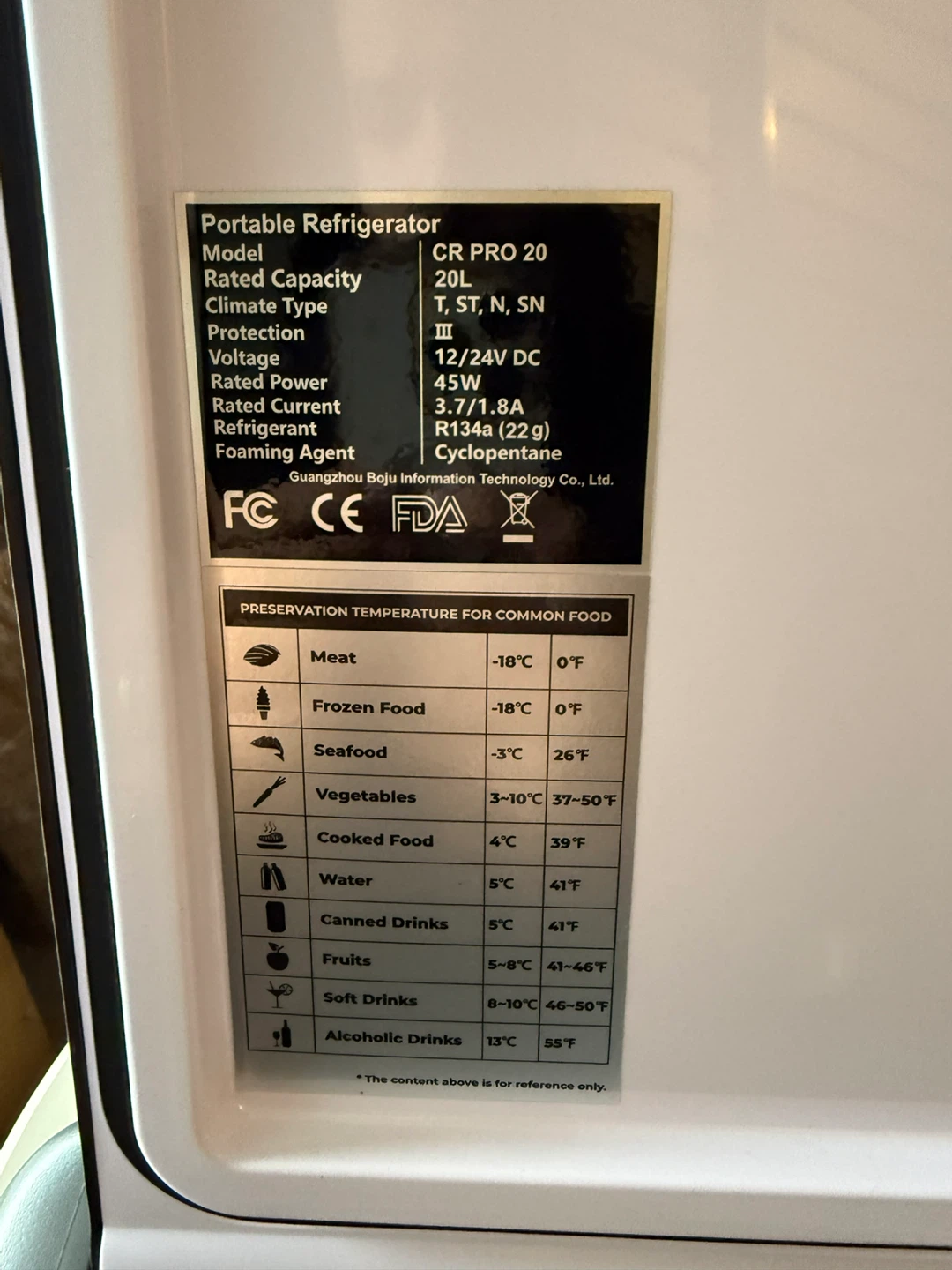 BougeRV Portable Refrigerator CR PRO 20L - photo 2