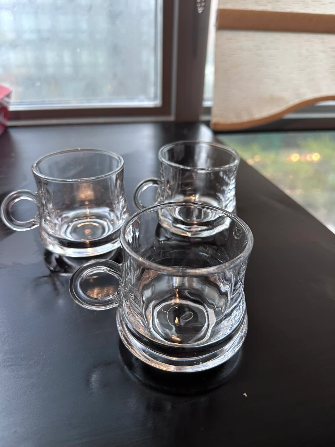 Set of 3 Clear Glass Espresso Cups - photo 2