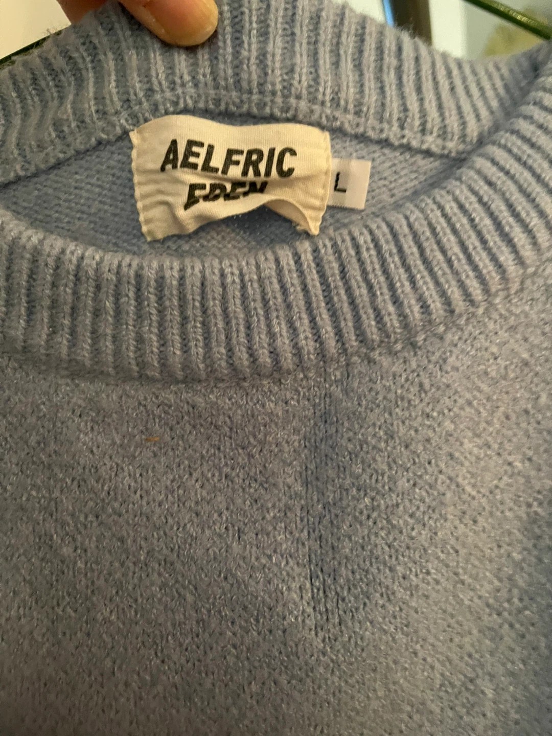 Unisex Large Aelfric Eden Light Blue Goose "Murder" Sweater - photo 2