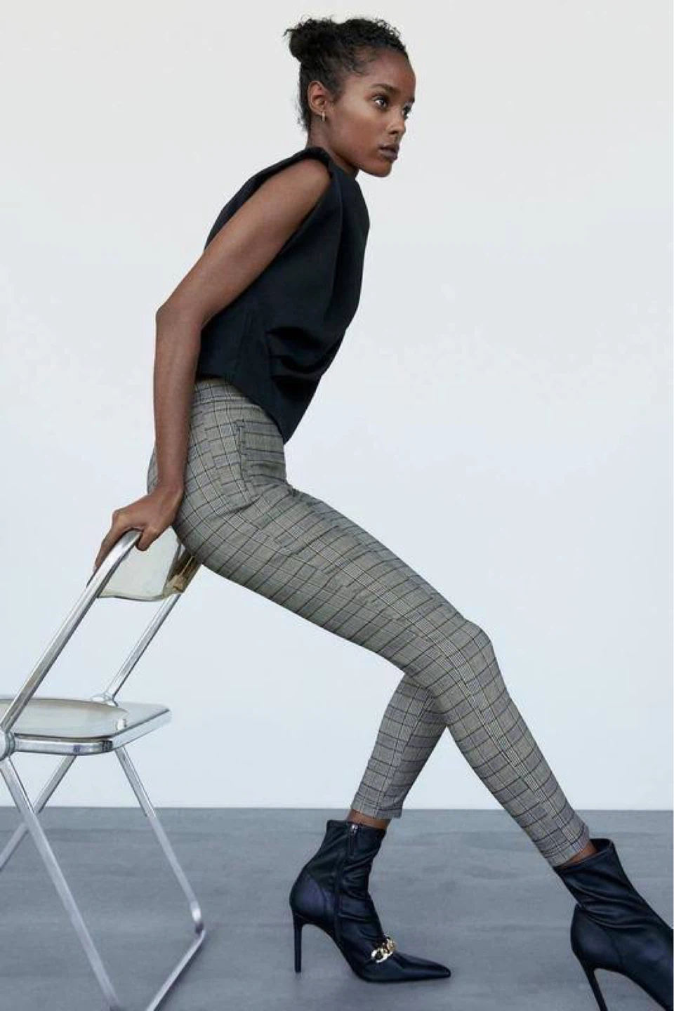 ZARA Plaid Leggings – Size XS - photo 4