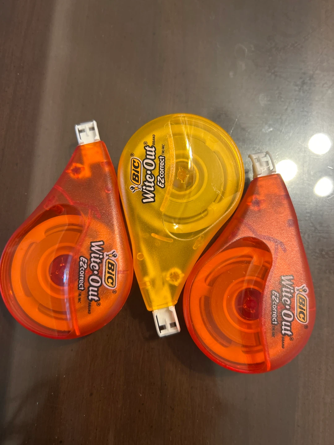 3 BIC Wite-Out EZ Correct Correction Tape Dispensers