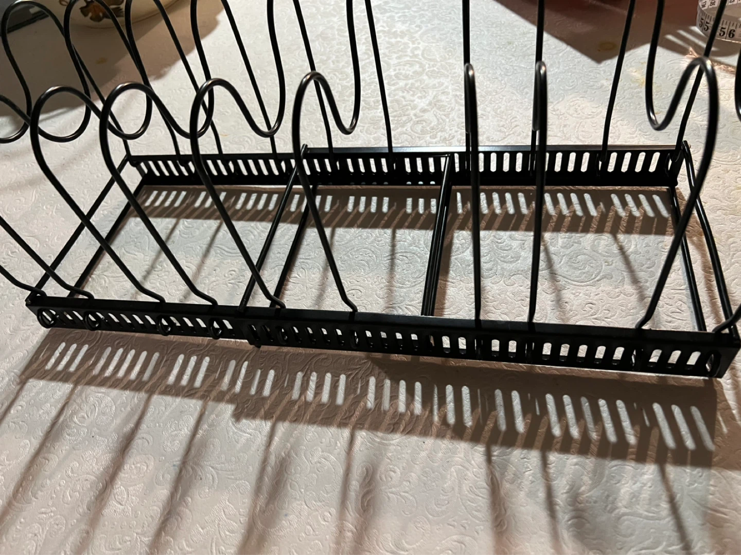Black Metal Pan and Pot Lid Organizer Rack - photo 2