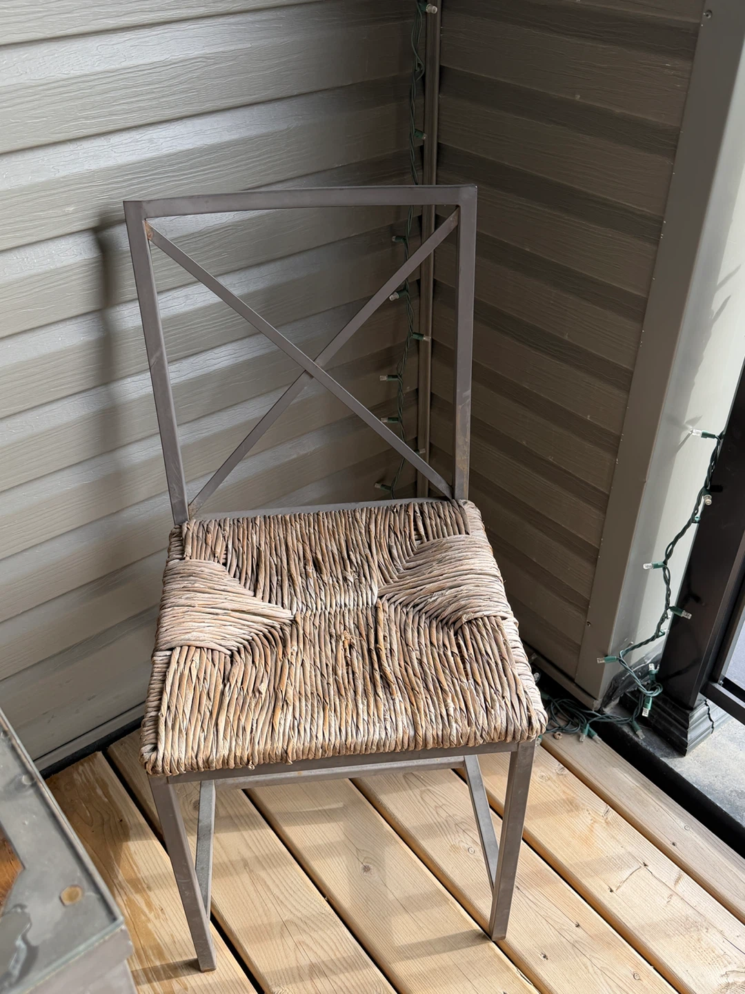 Patio Metal Frame Chairs with Woven Seats (2 Available) - photo 3