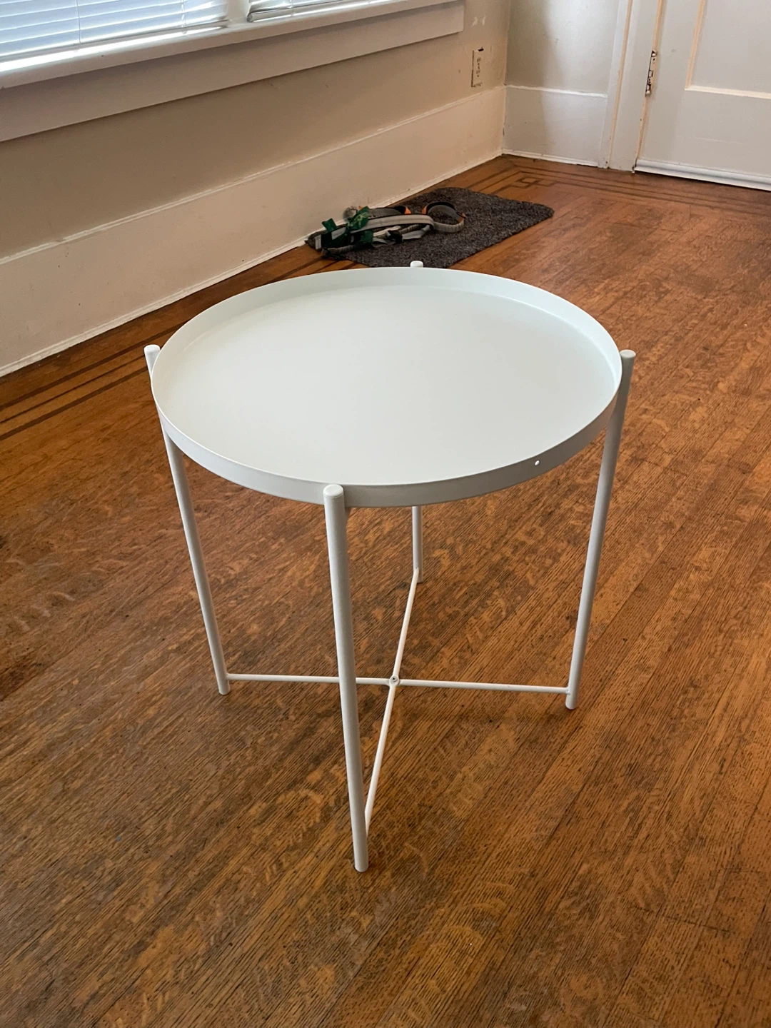 White IKEA Gladum Side Table