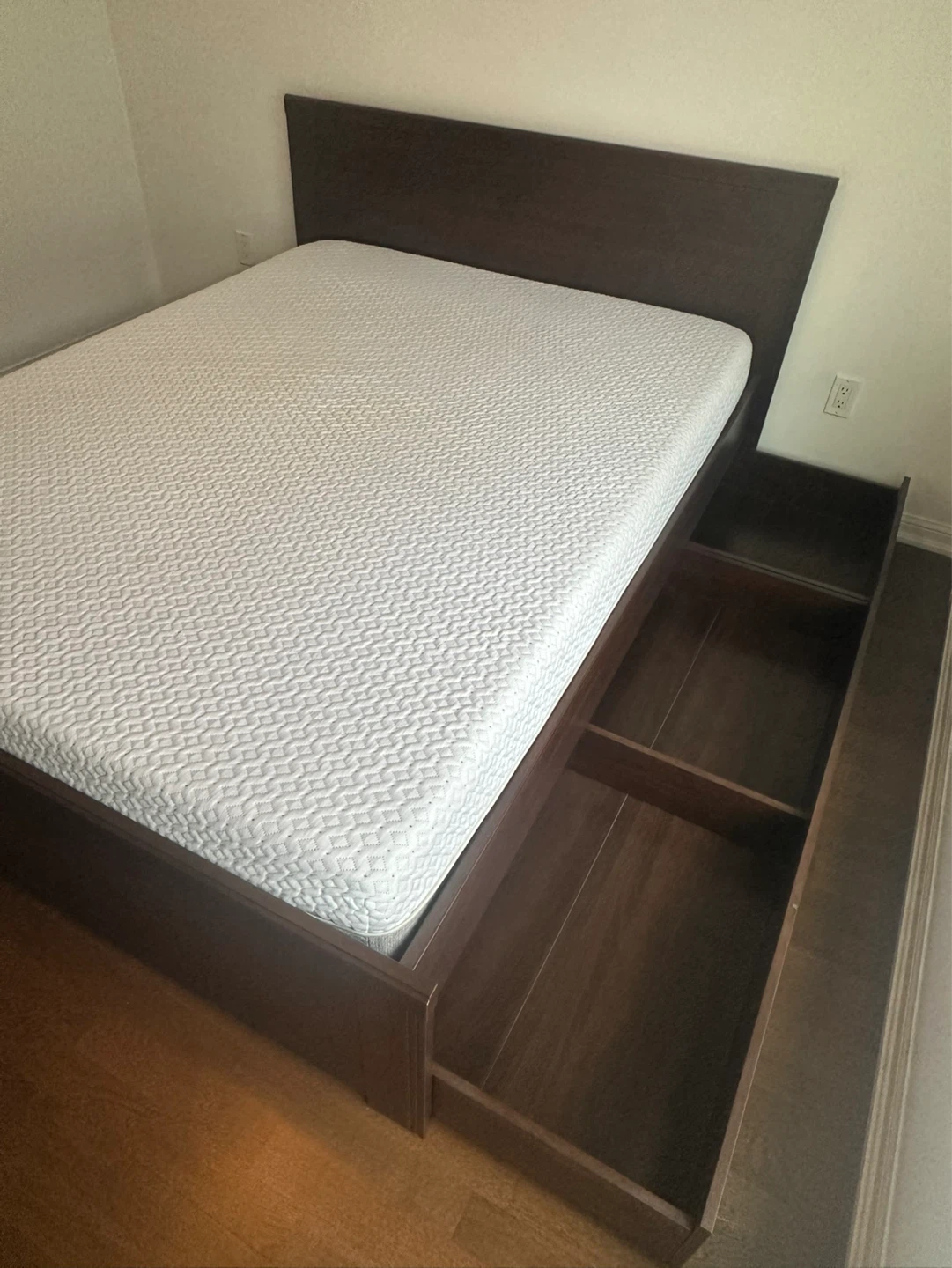 Free IKEA Queen Storage Bed Frame + Endy Mattress