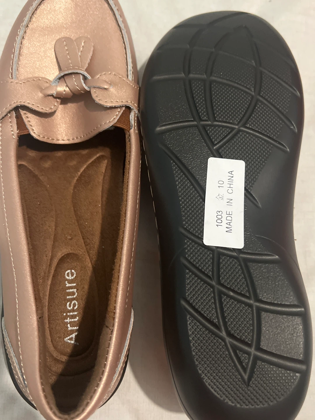 Artisure Rose Gold Loafer Shoes - Size 10 - photo 4