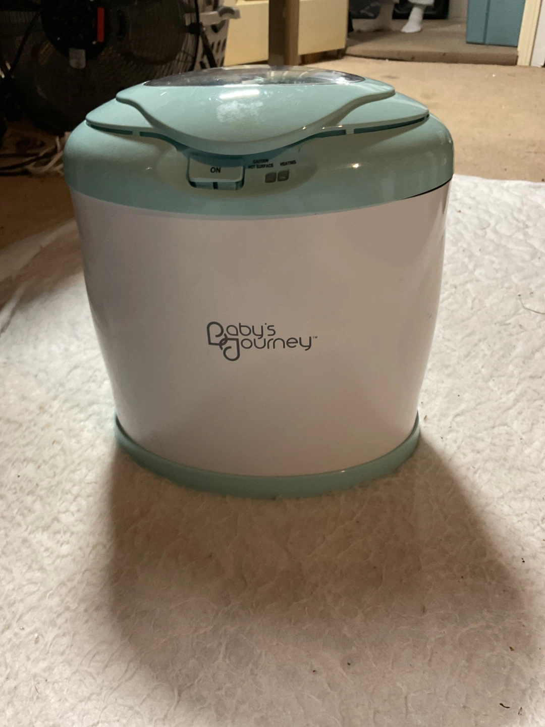 Baby's Journey White & Teal Baby Towel Warmer - photo 2