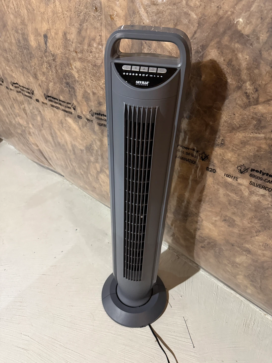 Seville Classics Tower Fan with Remote
