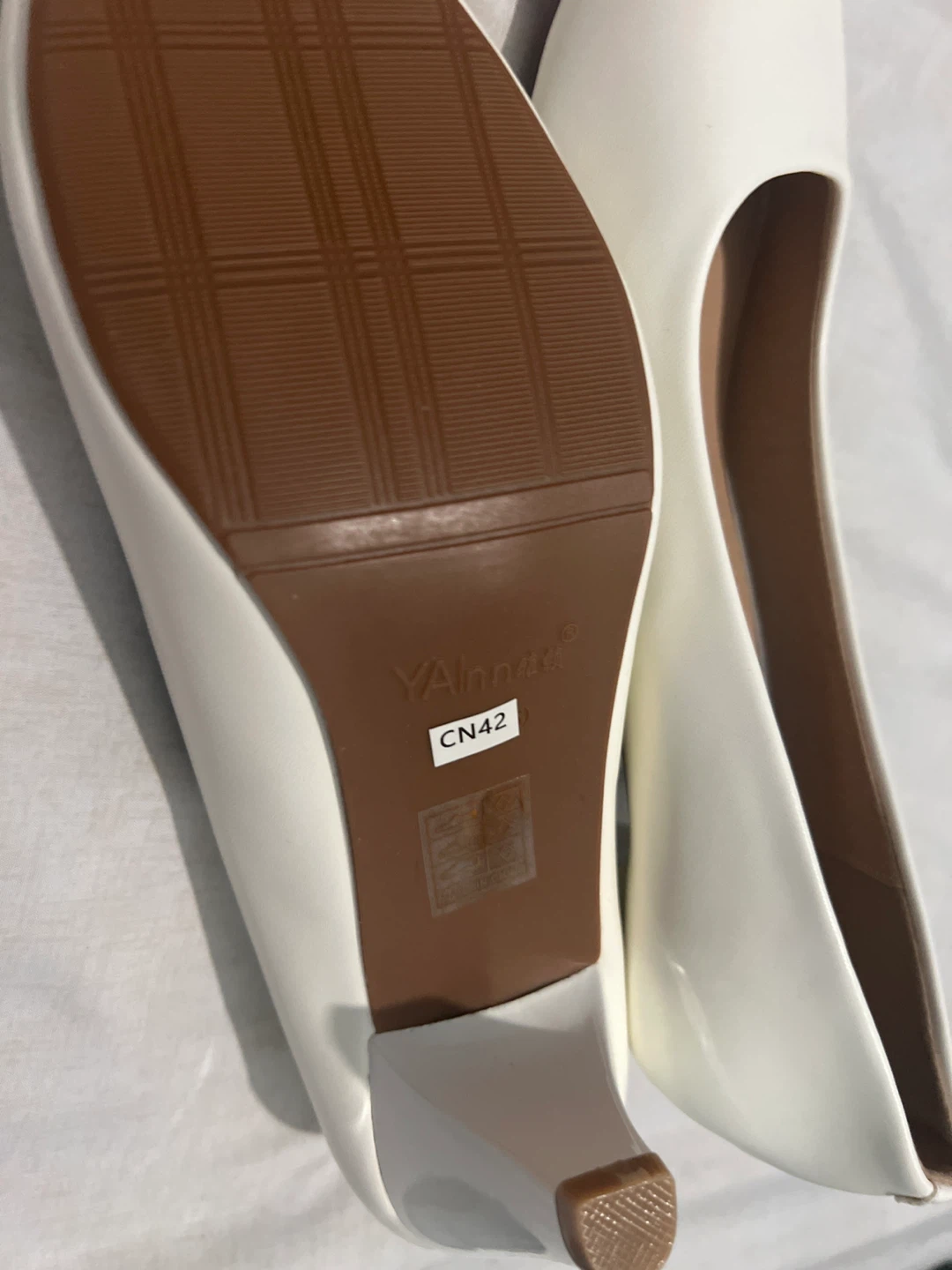 Cream colour Yahn Women's Heels - Size CN42 - photo 4
