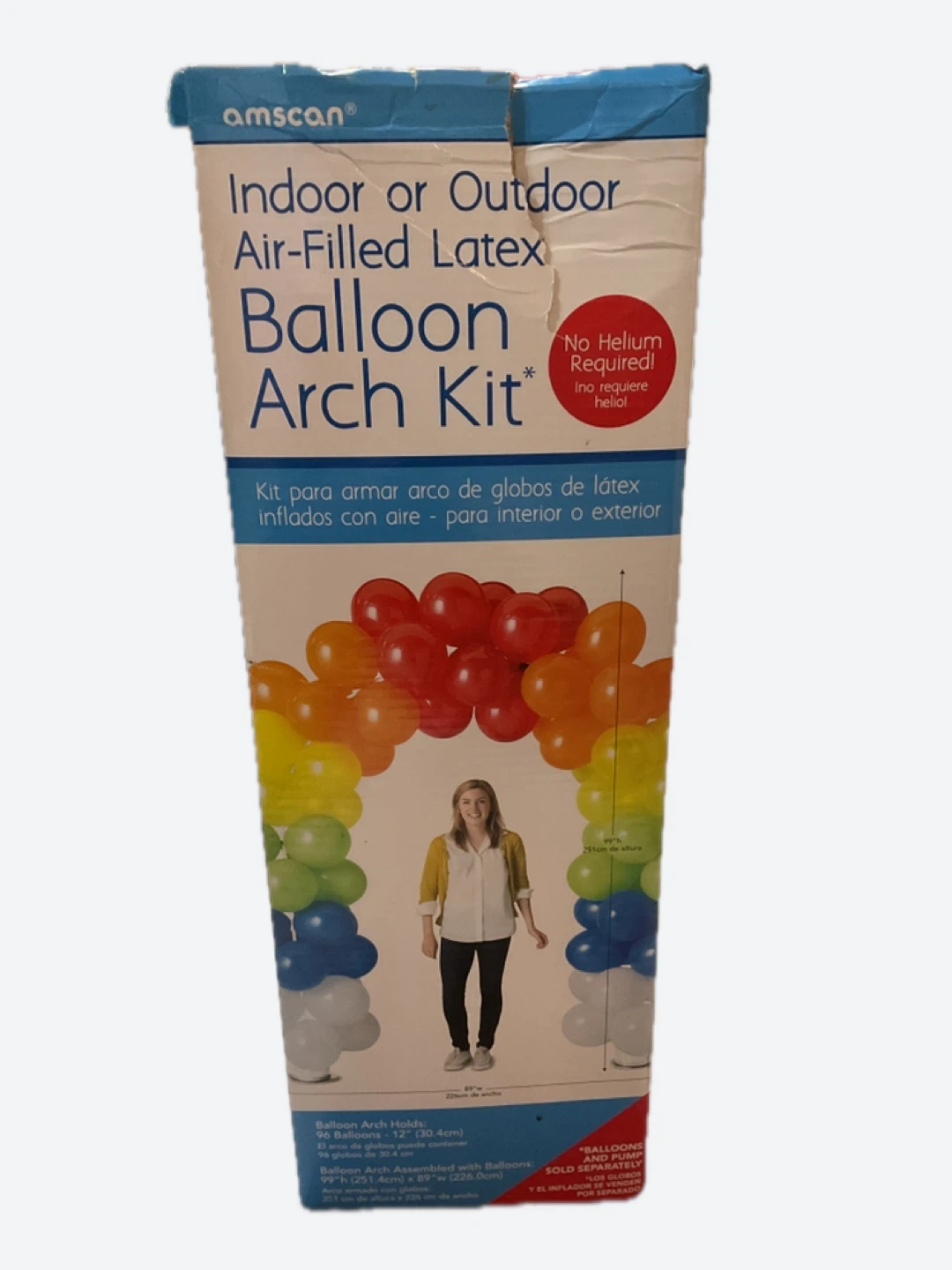 Amscan Indoor/Outdoor Air-Filled Latex Balloon Arch Kit